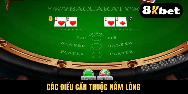 Các điều cần thuộc nằm lòng